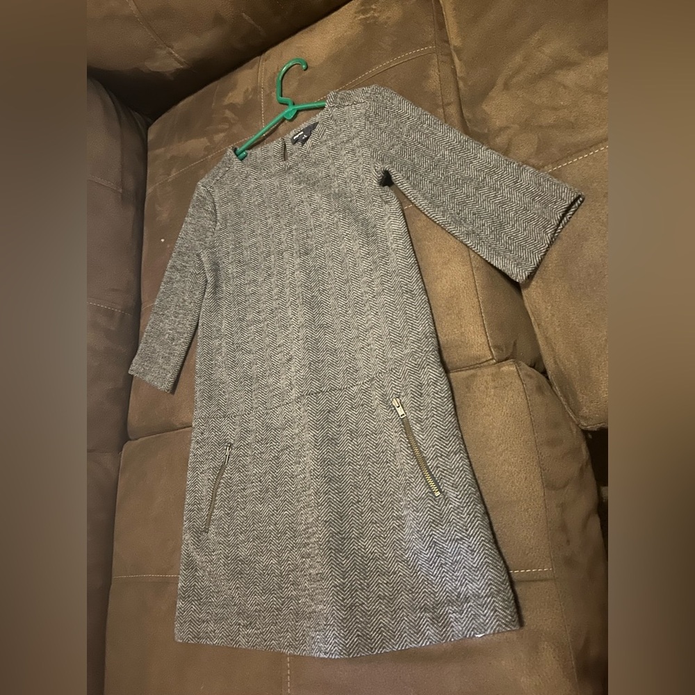 Gap Kids Girl’s S 6-7 Pencil Dress Dark Grey Chevron Used excellent